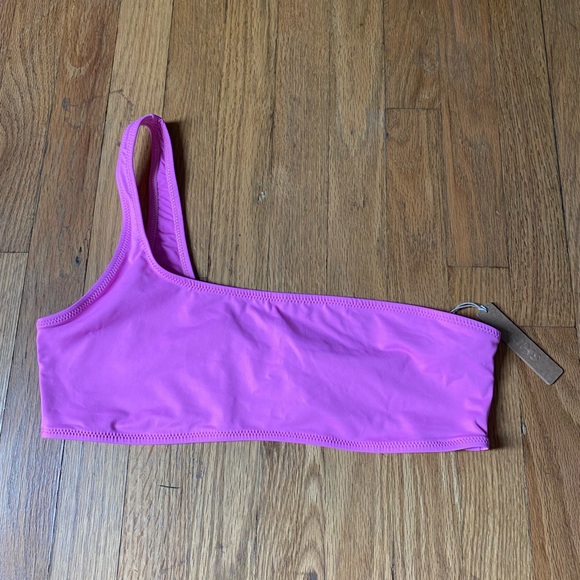 SKIMS Other - SKIMS One Shoulder Pink Bikini Top NWTS